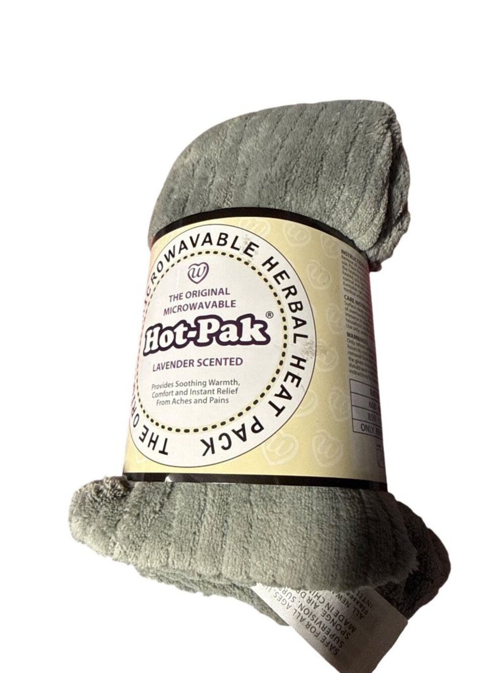 Hot-Pak Herbal Microwavable Heat Pack Lavender Scented For Soothing Relief Of Ac